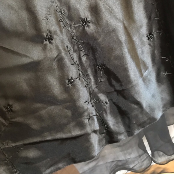 Vintage Black Nightgown Slip - Picture 5 of 6